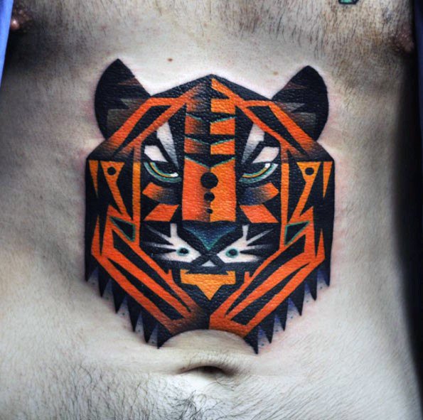 tatuaje tigre geometrico 02