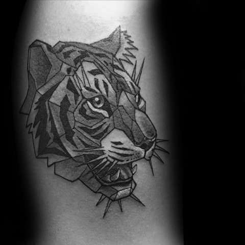tatuaje tigre geometrico 12