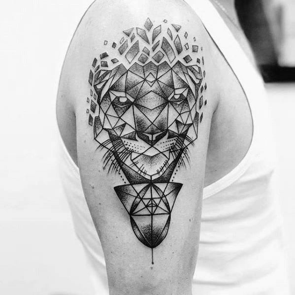 tatuaje tigre geometrico 38