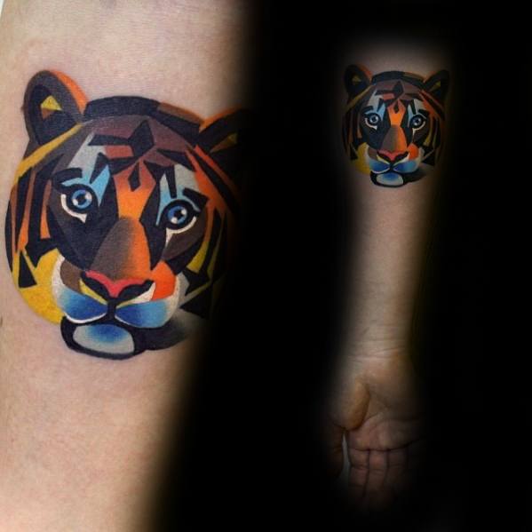 tatuaje tigre geometrico 58