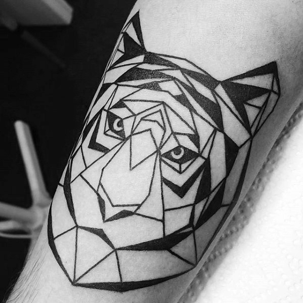 tatuaje tigre geometrico 64