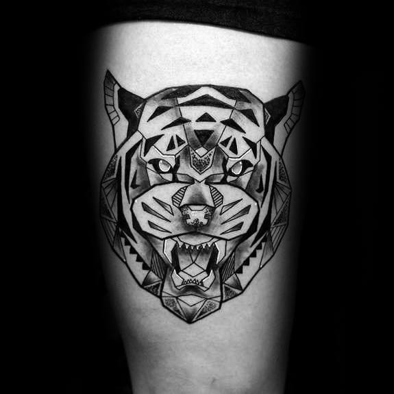tatuaje tigre geometrico 98