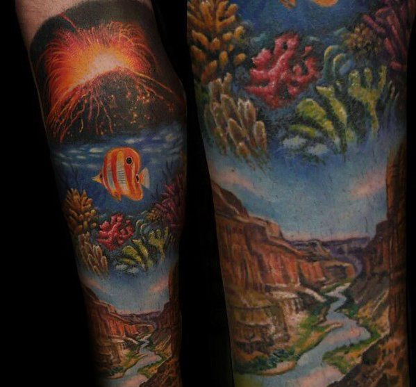 tatuaje volcan 86