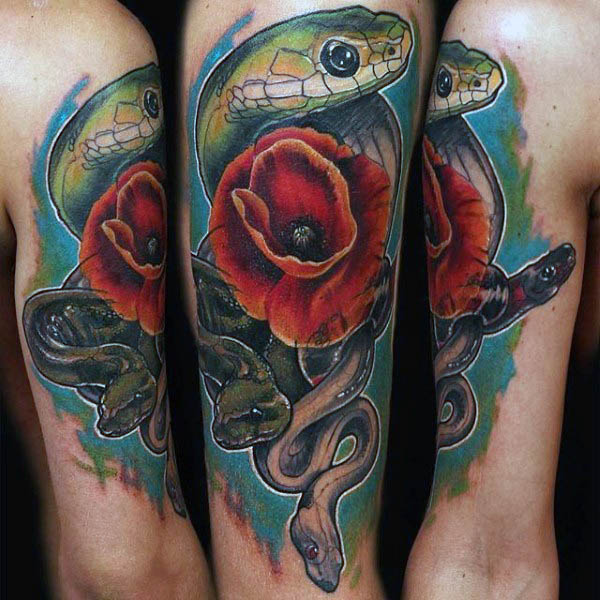 tatuaje amapola 129