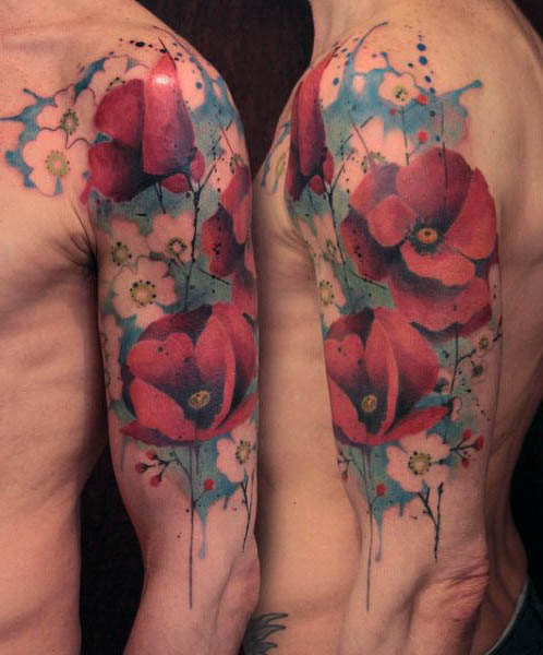 tatuaje amapola 157