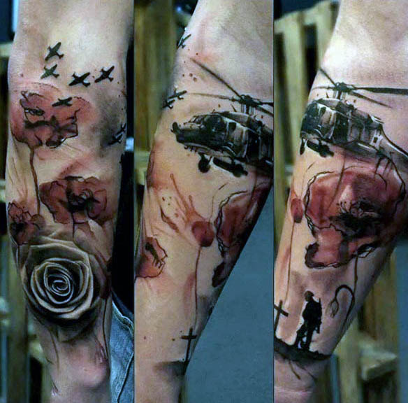 tatuaje amapola 165
