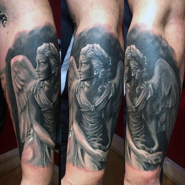 tatuaje angel de la guarda 37