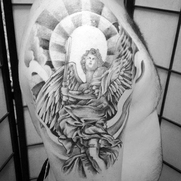 tatuaje angel de la guarda 69