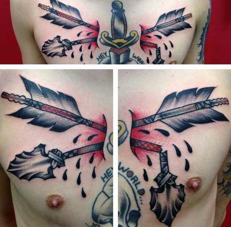 tatuaje arco flecha 117