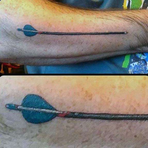 tatuaje arco flecha 37