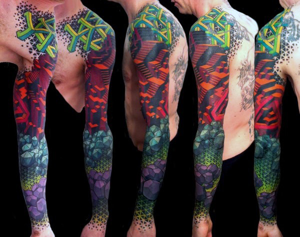 tatuaje ilusion optica 197