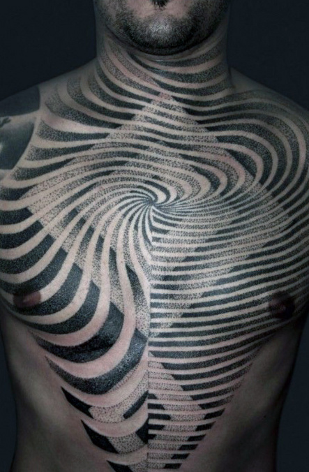tatuaje ilusion optica 345