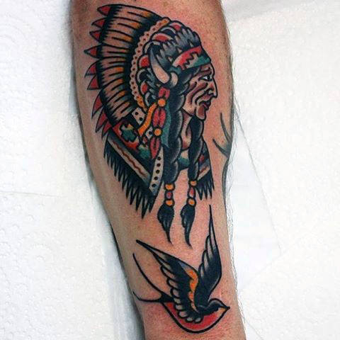 tatuaje indio americano 157