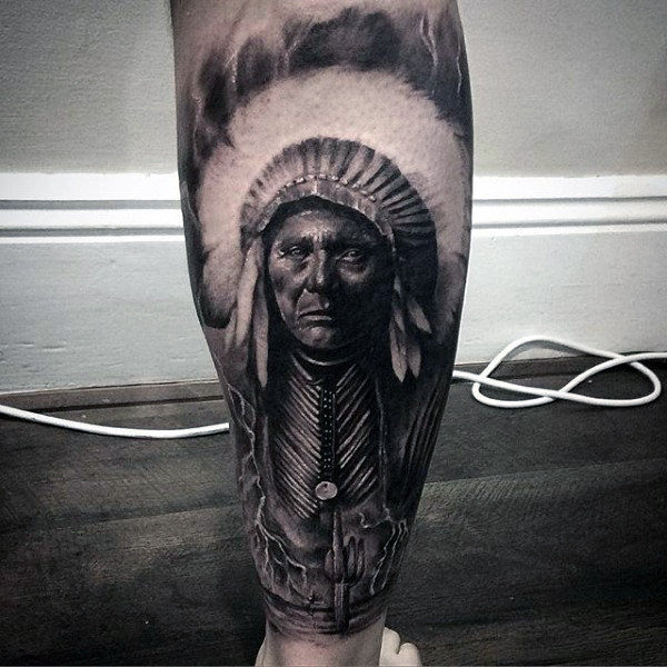 tatuaje indio americano 217
