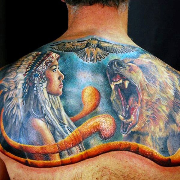 90 Tatuajes de indios o indígenas americanos y el significado