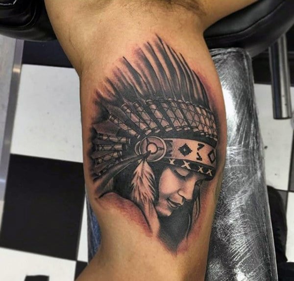 tatuaje indio americano 297