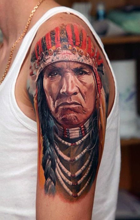 tatuaje indio americano 321