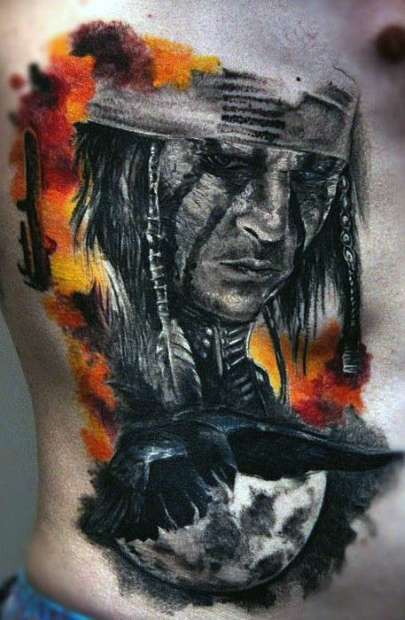 tatuaje indio americano 341