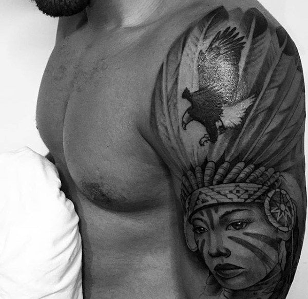 tatuaje indio americano 361