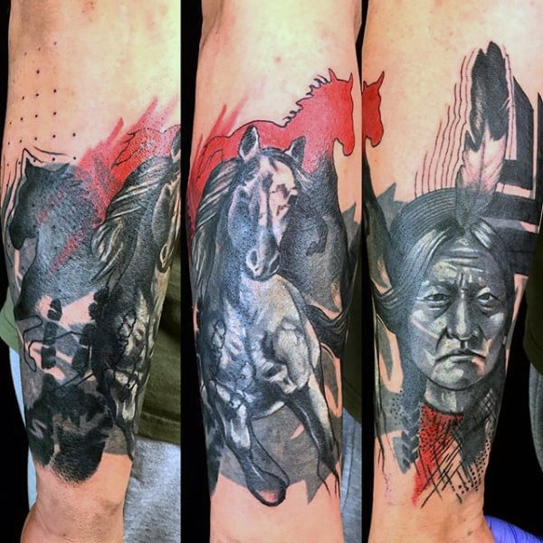 tatuaje indio americano 41