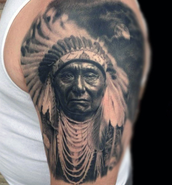 tatuaje indio americano 53