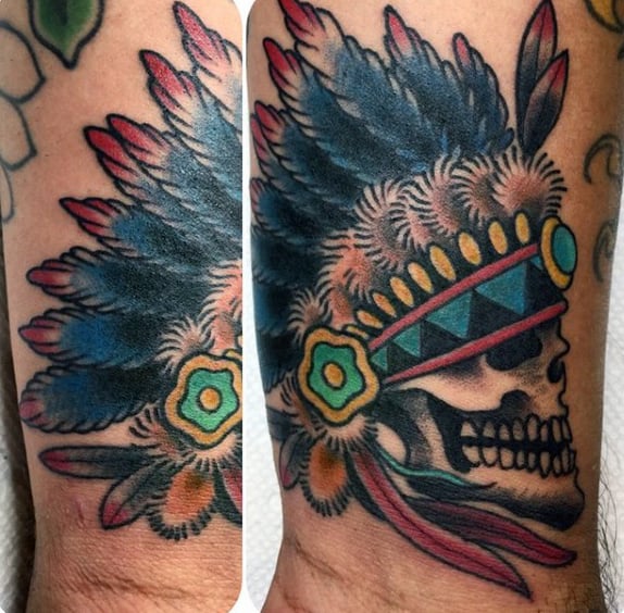 tatuaje indio americano 69
