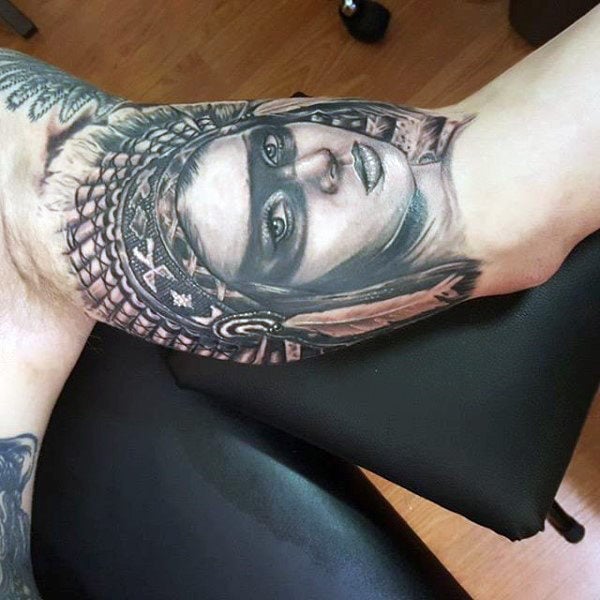 tatuaje indio americano 93