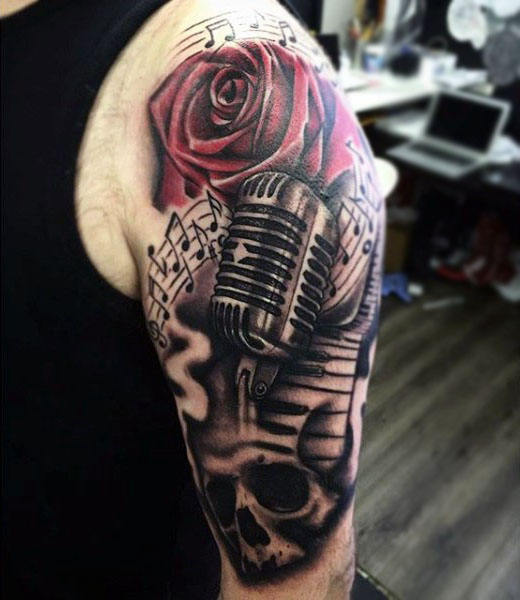 tatuaje microfono 13