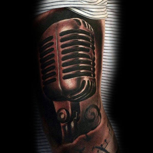tatuaje microfono 197