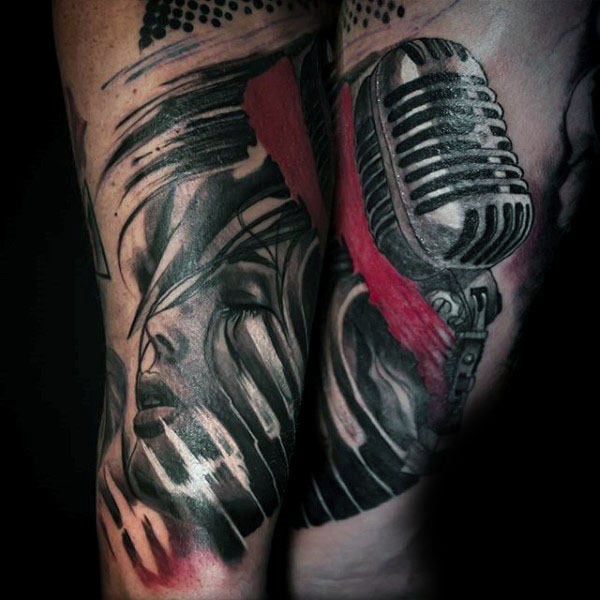 tatuaje microfono 201