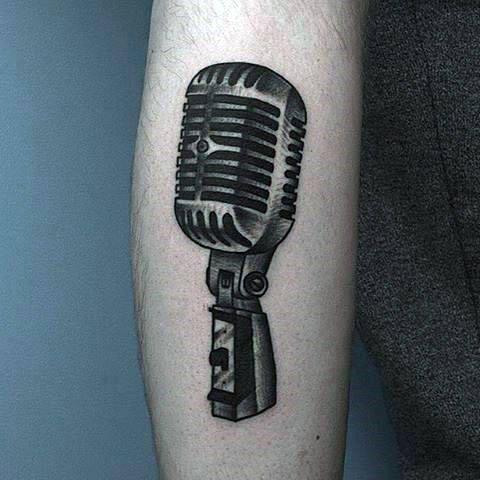 tatuaje microfono 21
