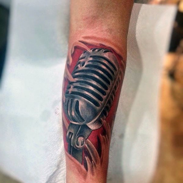 tatuaje microfono 229