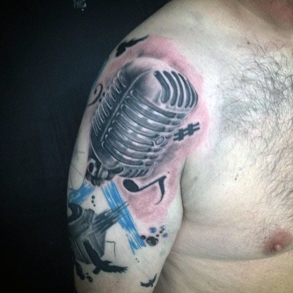 tatuaje microfono 245