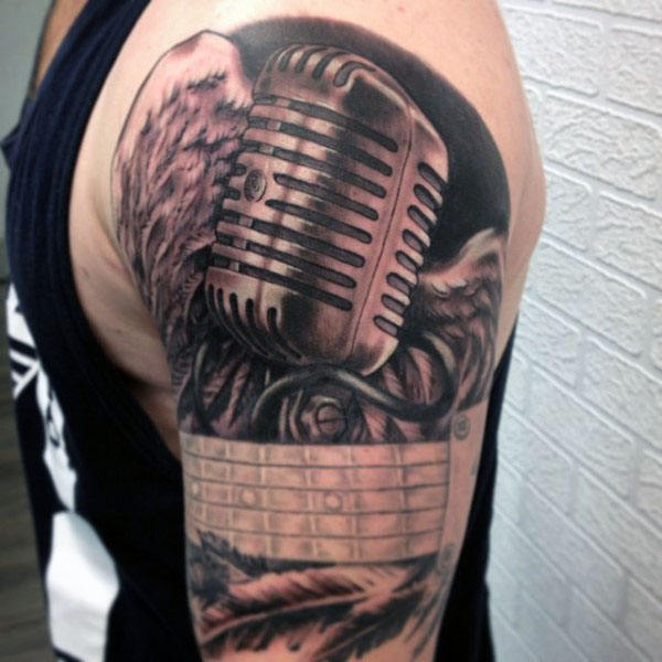 tatuaje microfono 273