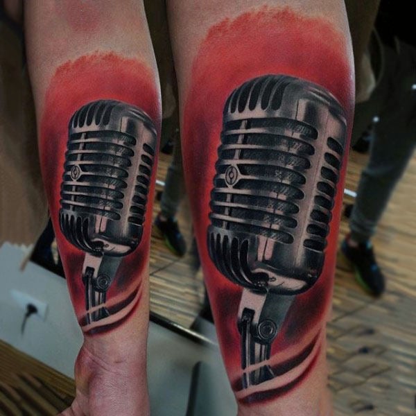 tatuaje microfono 277