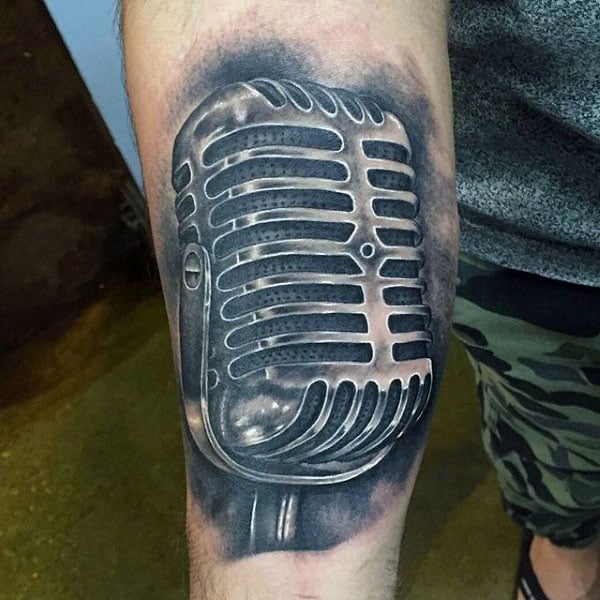 tatuaje microfono 301