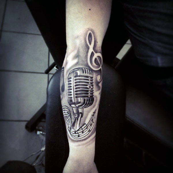tatuaje microfono 37