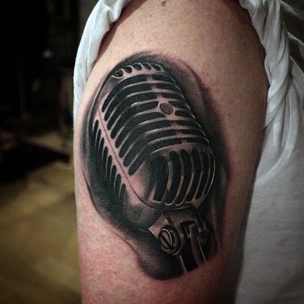 tatuaje microfono 93