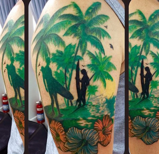 tatuaje palmera 109