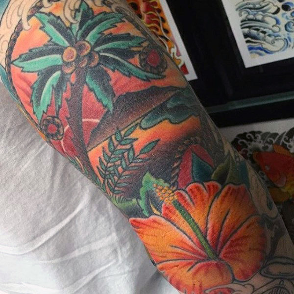 tatuaje palmera 153