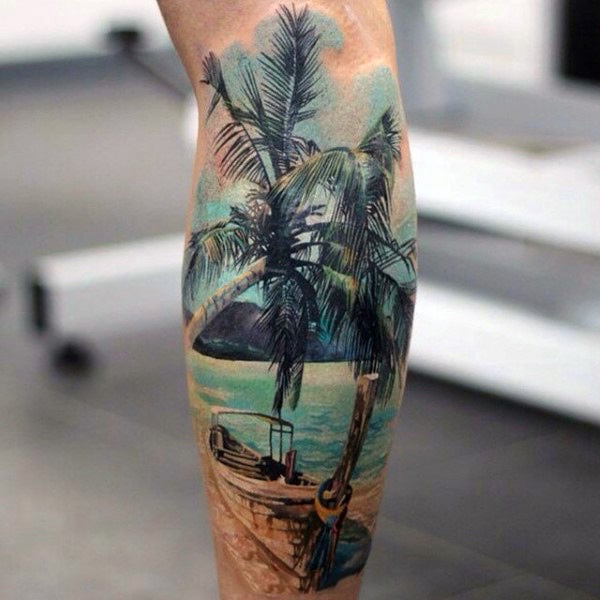 99 Tatuajes de palmeras y el gran significado que esconden