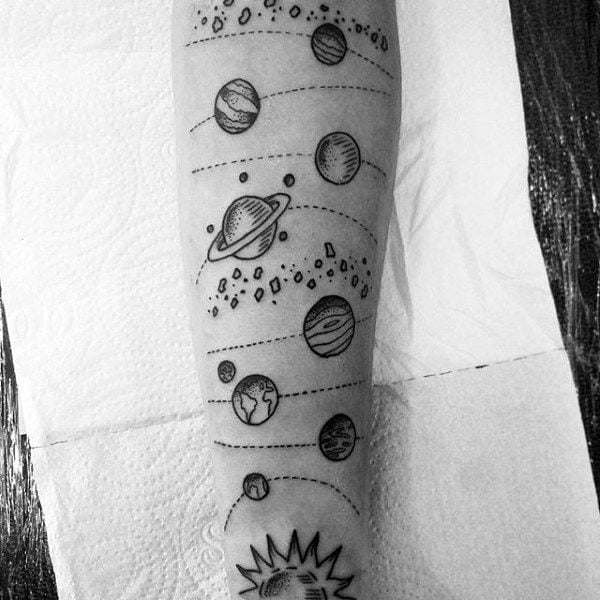 tatuaje sistema solar 125
