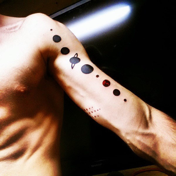 tatuaje sistema solar 45