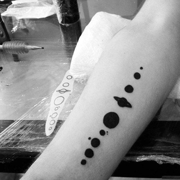 tatuaje sistema solar 65