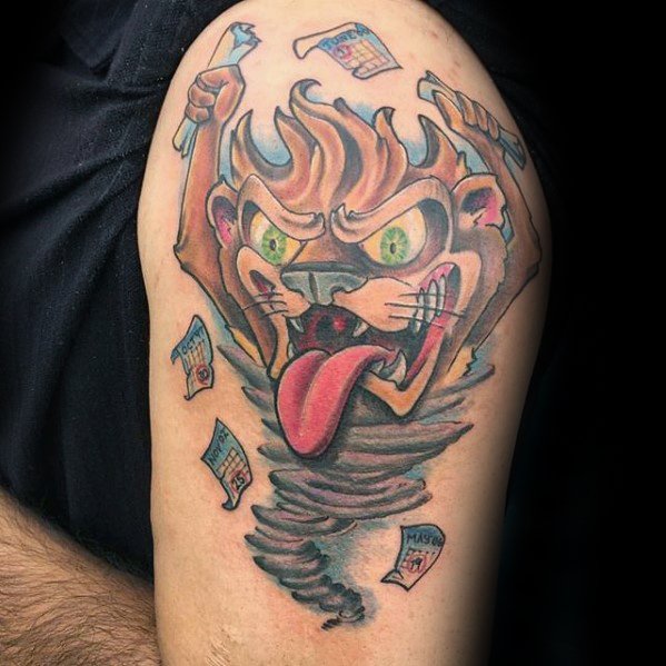 tatuaje demonio tasmania 10