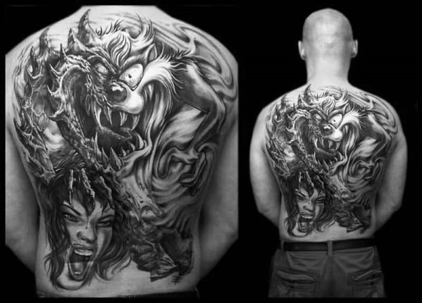 tatuaje demonio tasmania 12