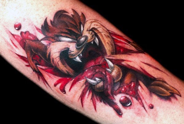 tatuaje demonio tasmania 52