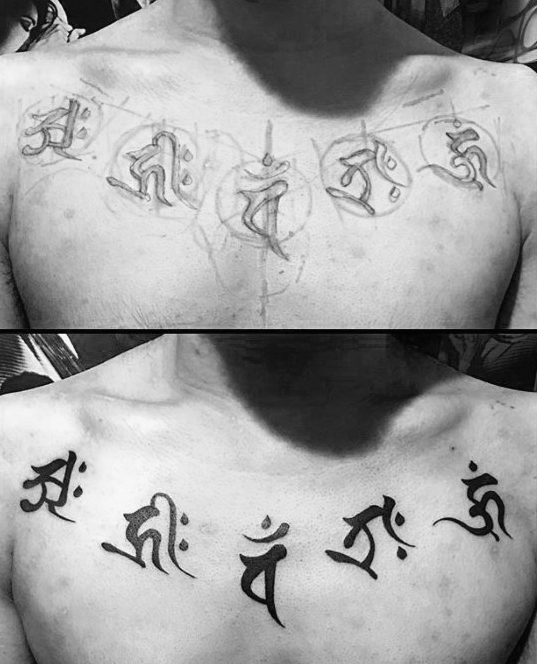 tatuaje en sanscrito 104