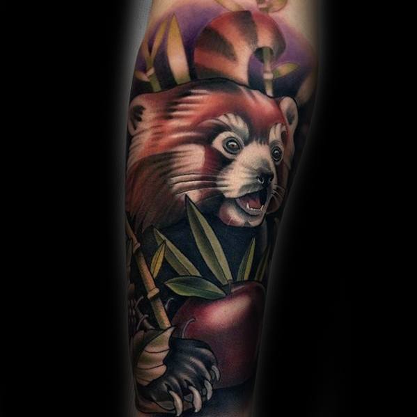 tatuaje panda rojo 02