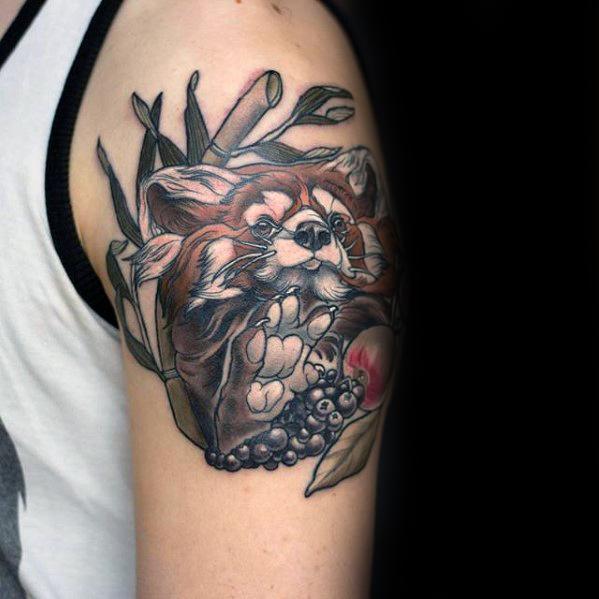 tatuaje panda rojo 110